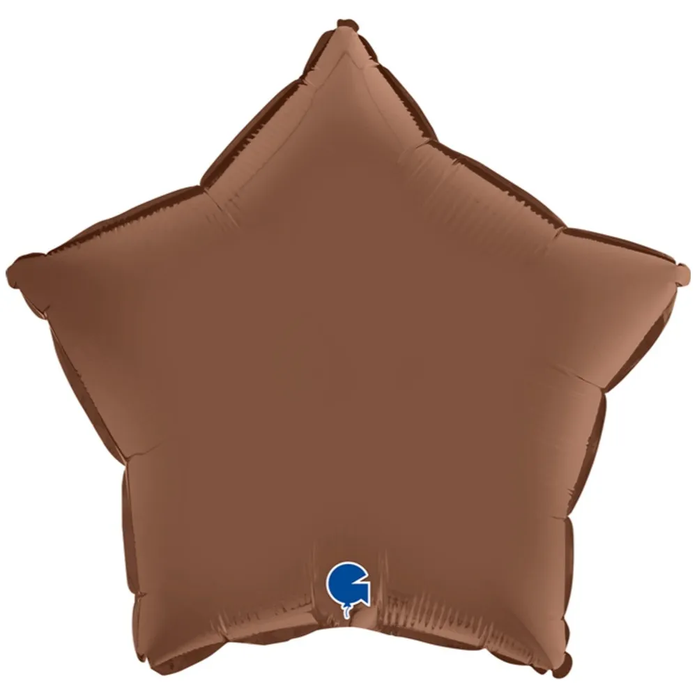 Balon Folie Stea Satin Chocolate 46 cm Grabo