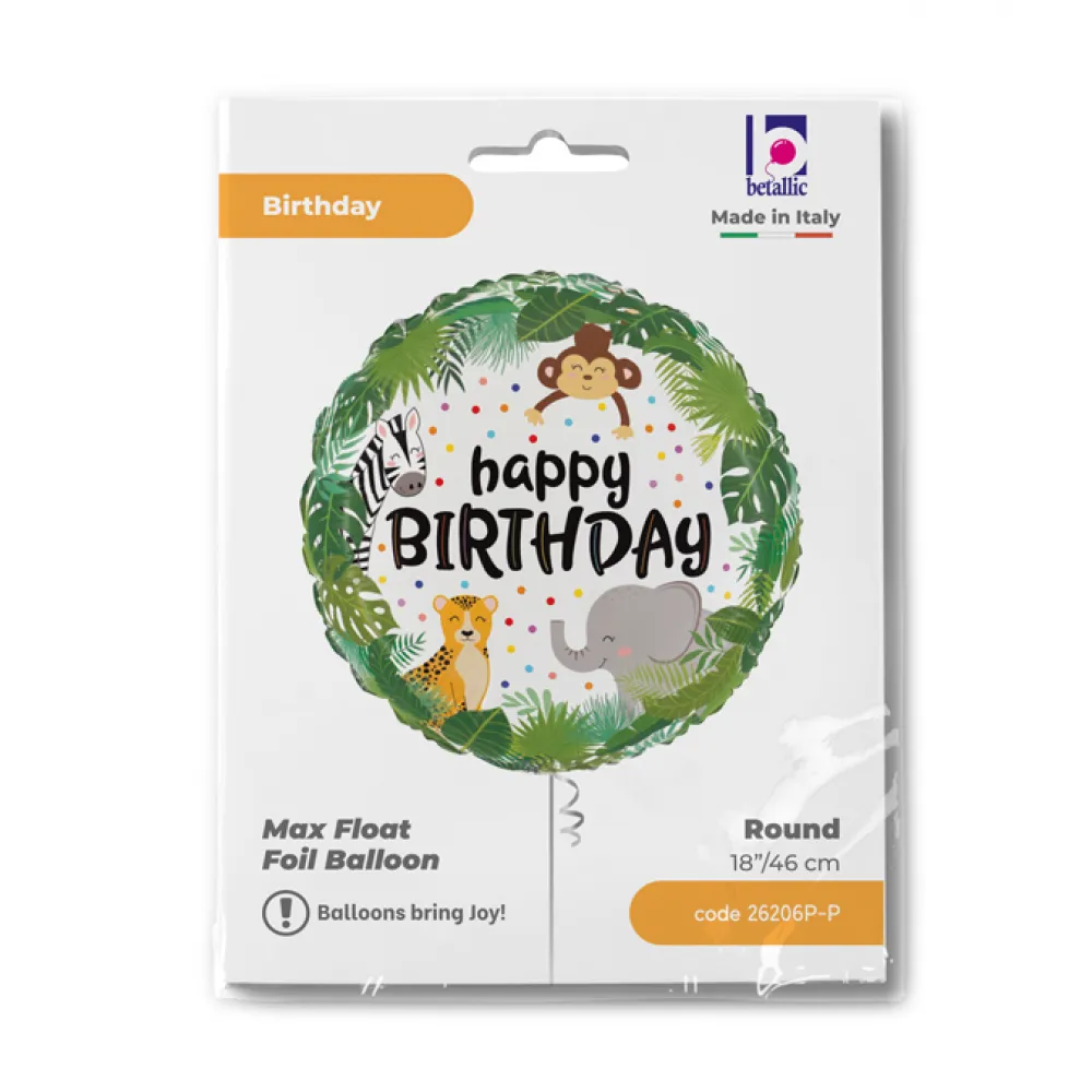 Balon Folie Rotund HB Jungle 46 cm Grabo