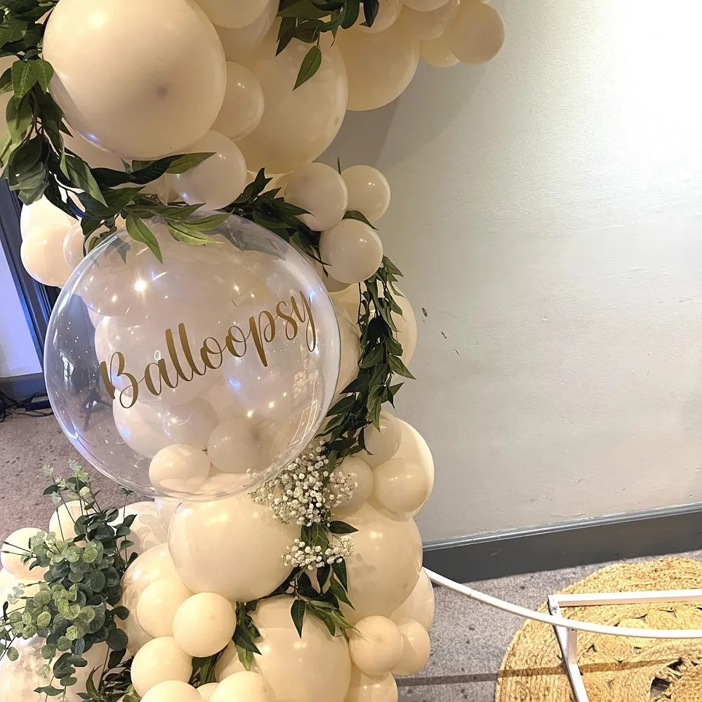 Balon Jumbo Latex 45cm White Sand Retro 8015