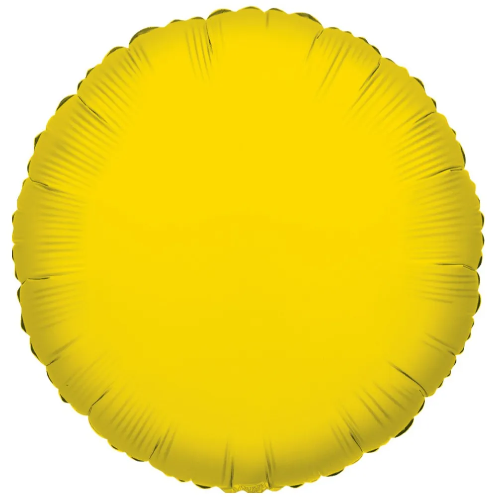 Balon folie 45 cm rotund galben 17791