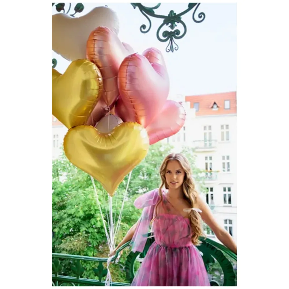 Balon Folie Inima Roz 75x64.5cm