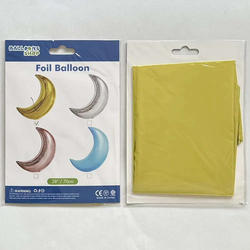 Balon Folie Figurina Semiluna Gold 70cm