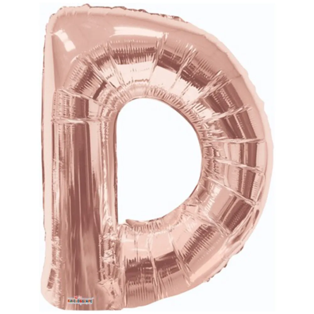Balon folie litera D Rose-Gold 15613-34