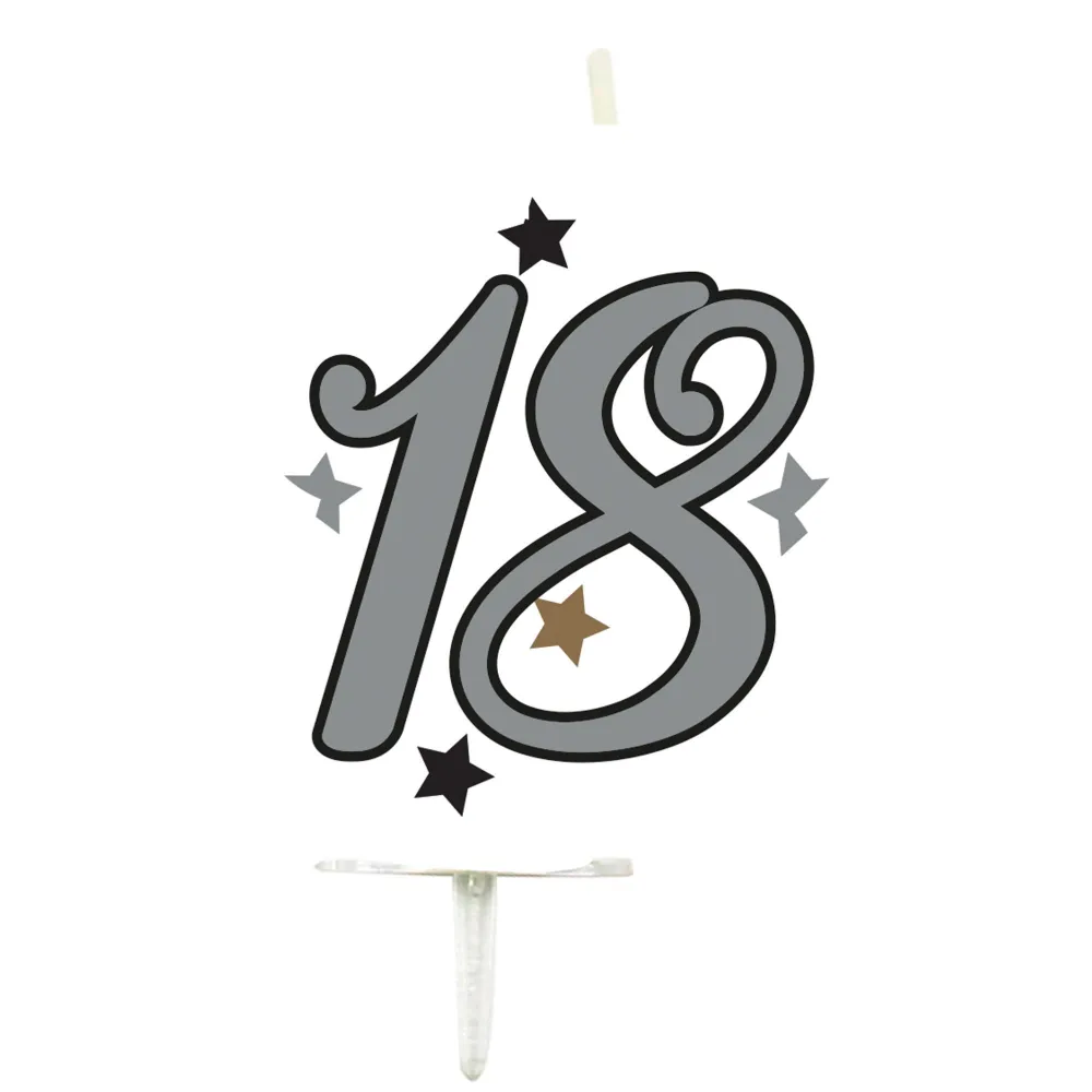 Lumanare Tort Cifra 18 Milestone
