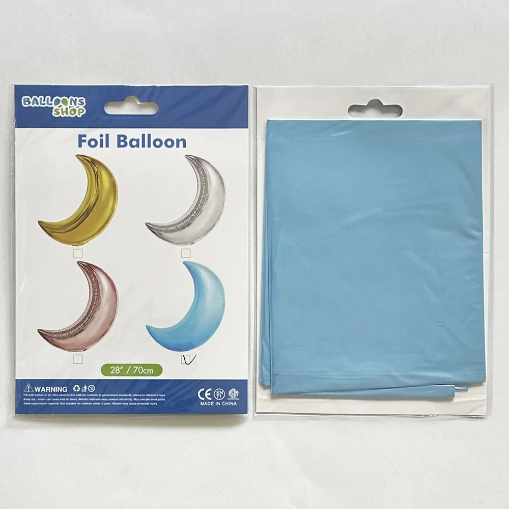 Balon Folie Figurina Semiluna Light Blue 70cm