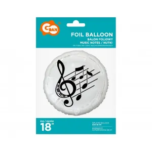 Balon Folie Note Muzicale 45cm
