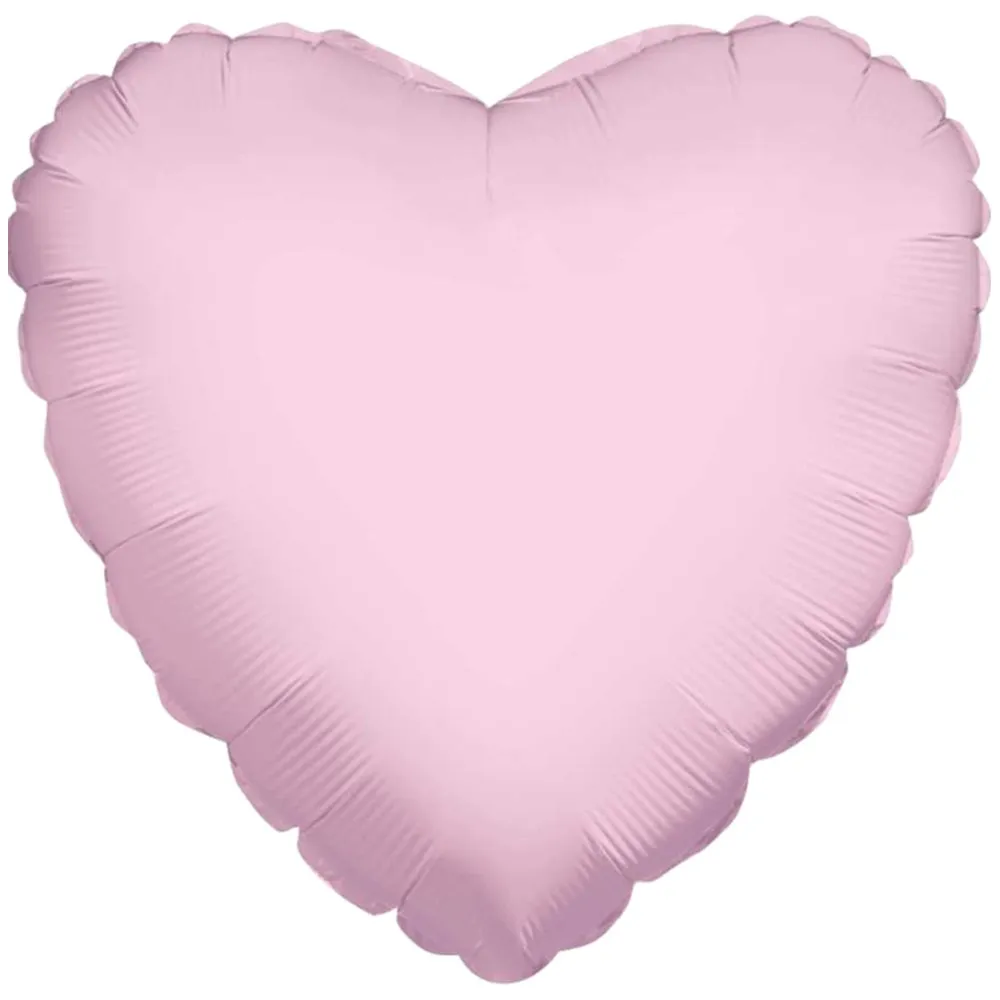 Balon Folie Inima Roz Deschis 45cm