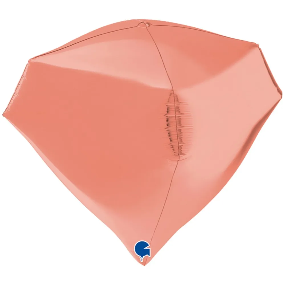 Balon Folie Diamant 4D Rose Gold 46 cm Grabo