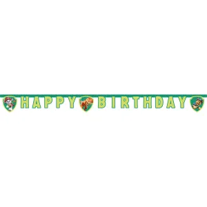 Banner Petrecere Happy Birthday Litere Patrula Catelusilor 3 Dino Movie
