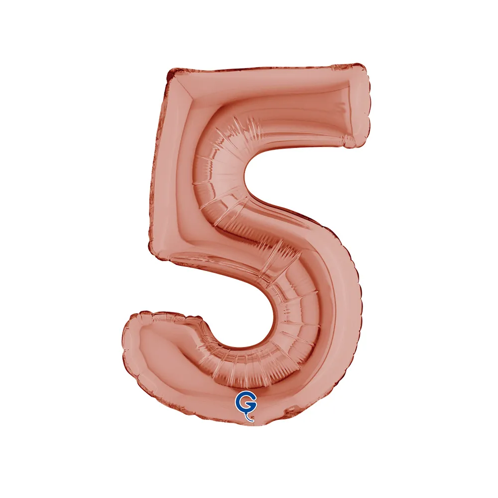 Balon Folie Cifra 5 Rose Gold 36cm