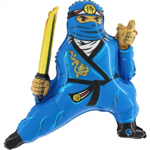 Balon Folie Figurina Ninja Albastru 72x69cm