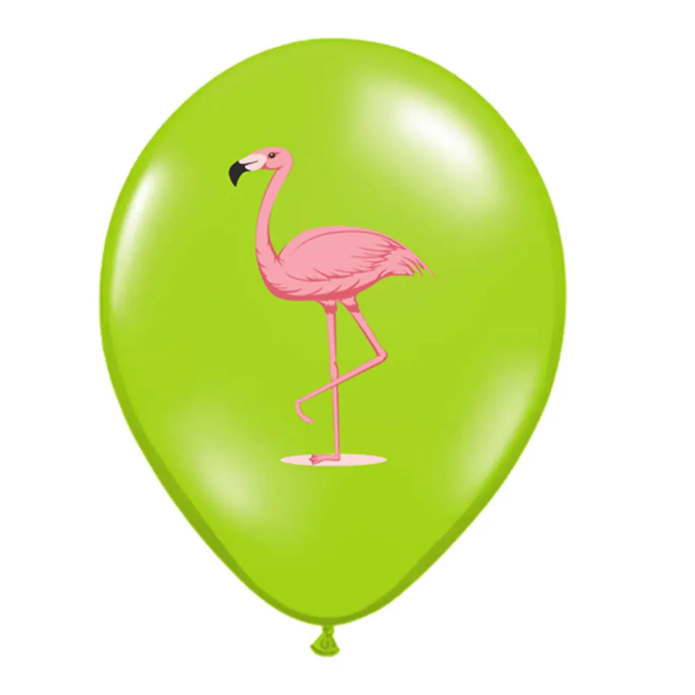SET 12 Baloane Latex 30 cm Asortate Print Color Flamingo BLS20224