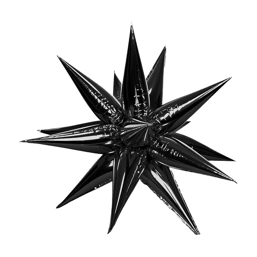 Balon Folie Stea Magica Neagra 66cm