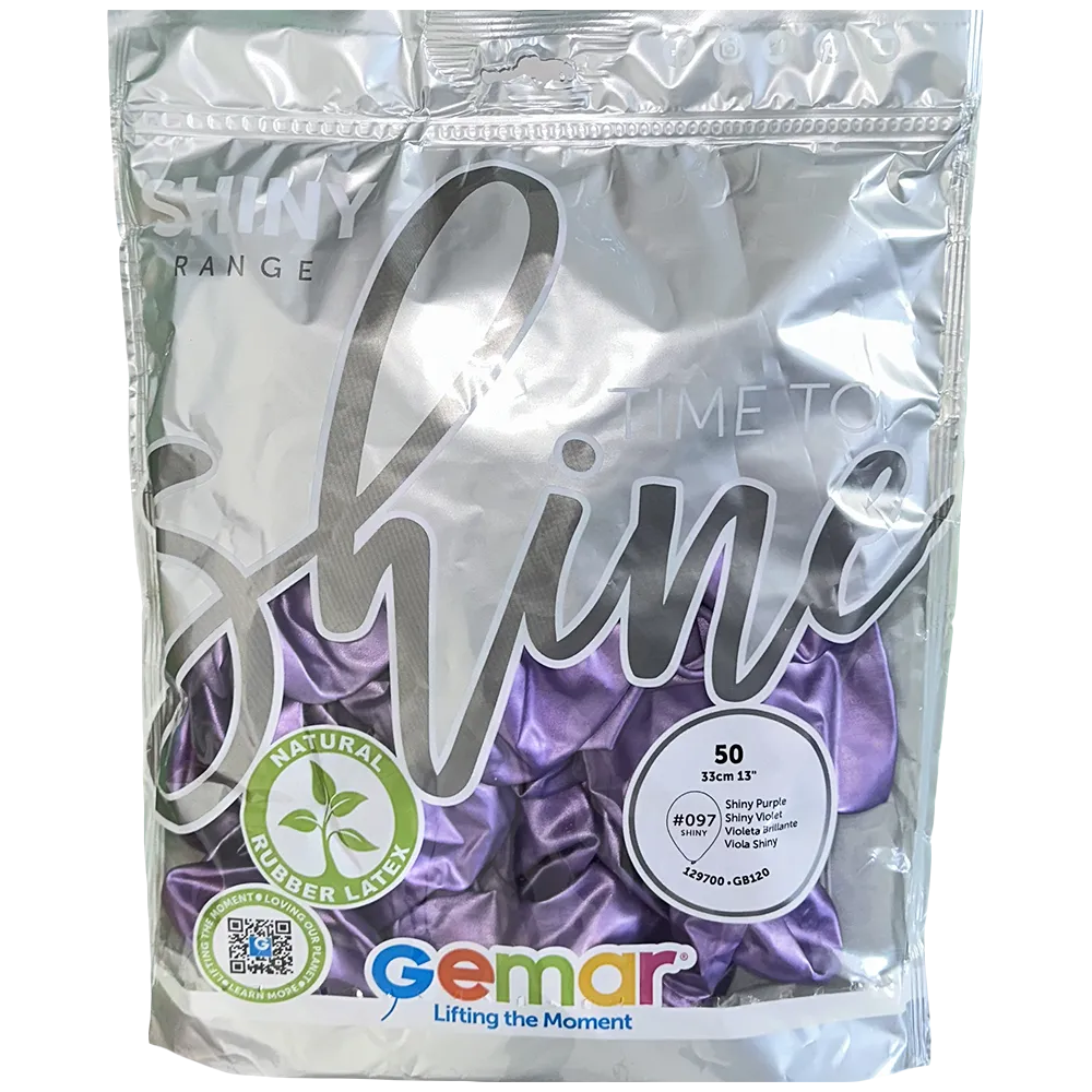 Baloane Latex 33cm Shiny Mov GB120.97