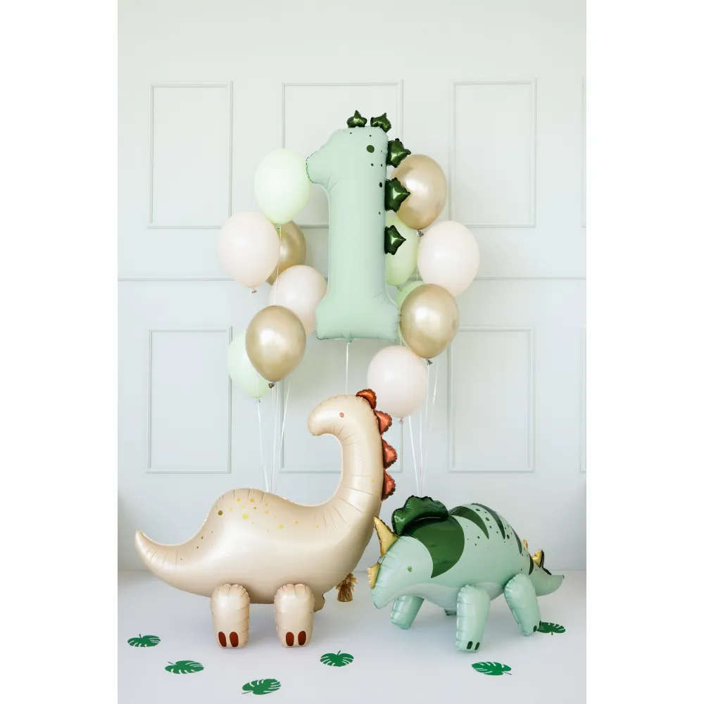 Balon Folie Cifra 1 Dinozaur 92cm