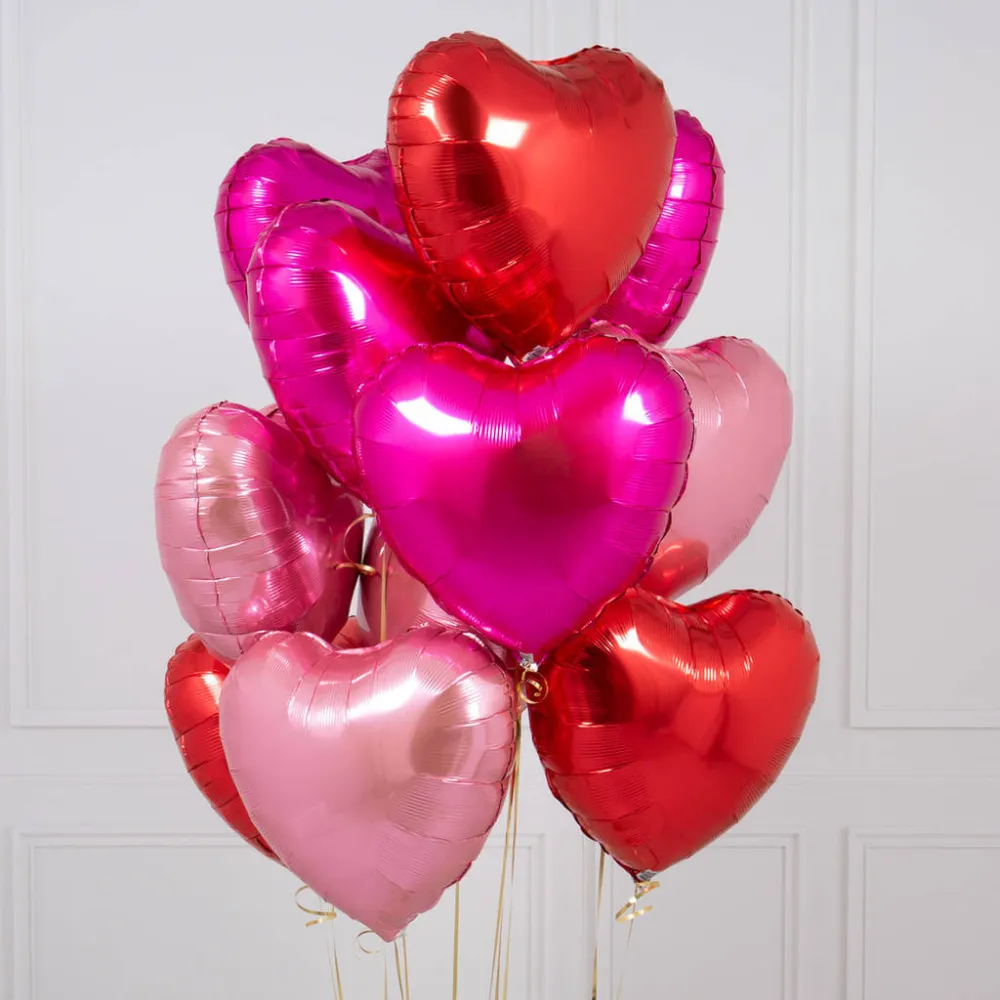 Balon folie 45 cm inima rose-gold