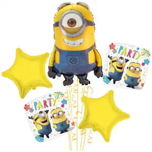 Buchet 5 baloane folie Tematica Minions - Stuart 2022188