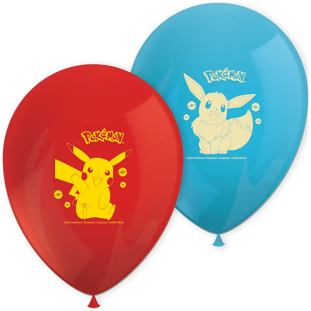 Set 8 Baloane Latex 28cm Pokemon