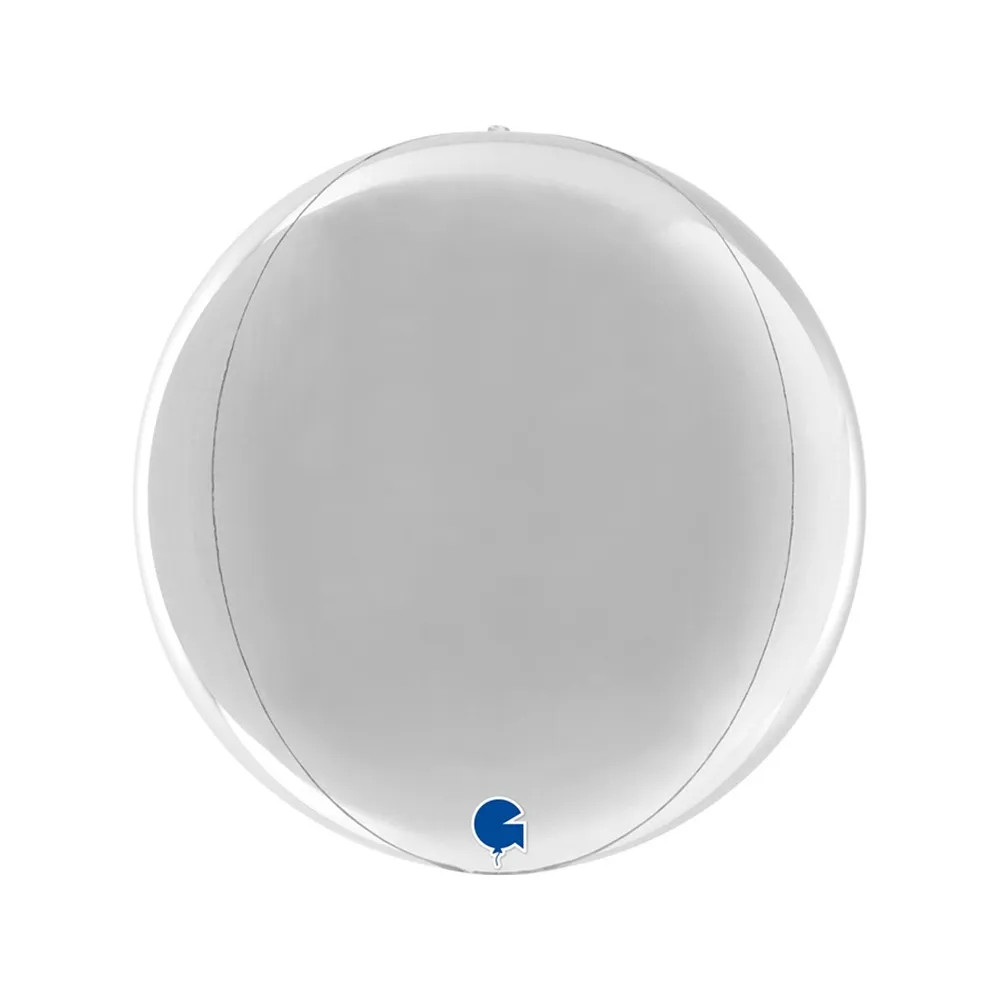 Balon Folie Sfera 4D Argintiu 29cm Grabo