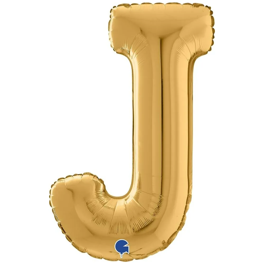 Balon Folie LITERA J Auriu 66 cm Grabo