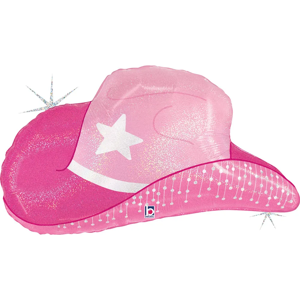 Balon Folie Figurina Palarie Cowgirl 66cm