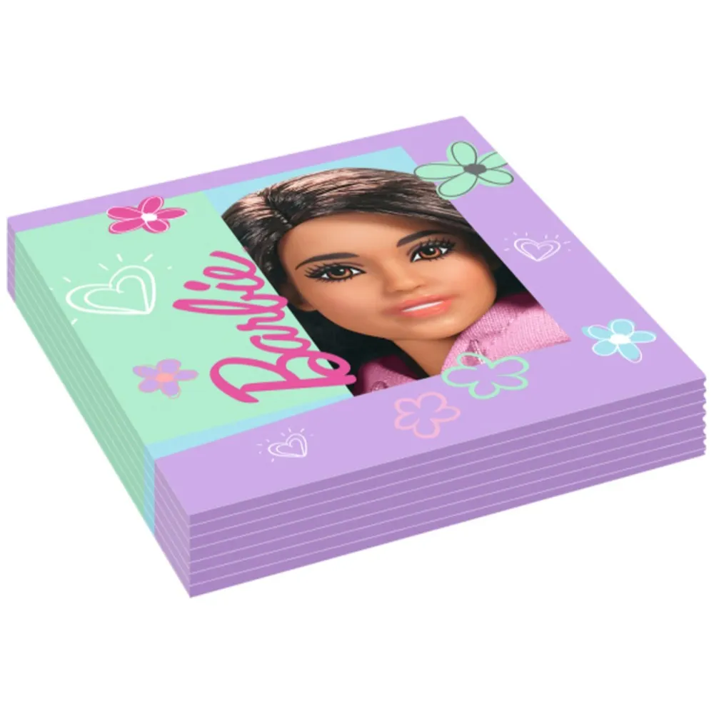 Set 16 Servetele Petrecere Barbie 33 x 33cm Amscan 9915483