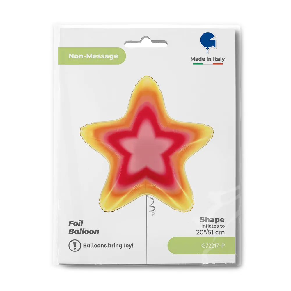 Balon Folie Figurina Stea Aura Roz 51cm