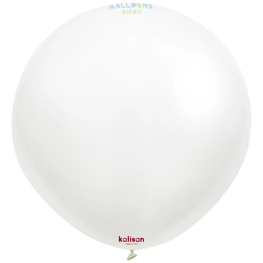 Balon Jumbo Latex 45cm Opac Snow White Satin 7050