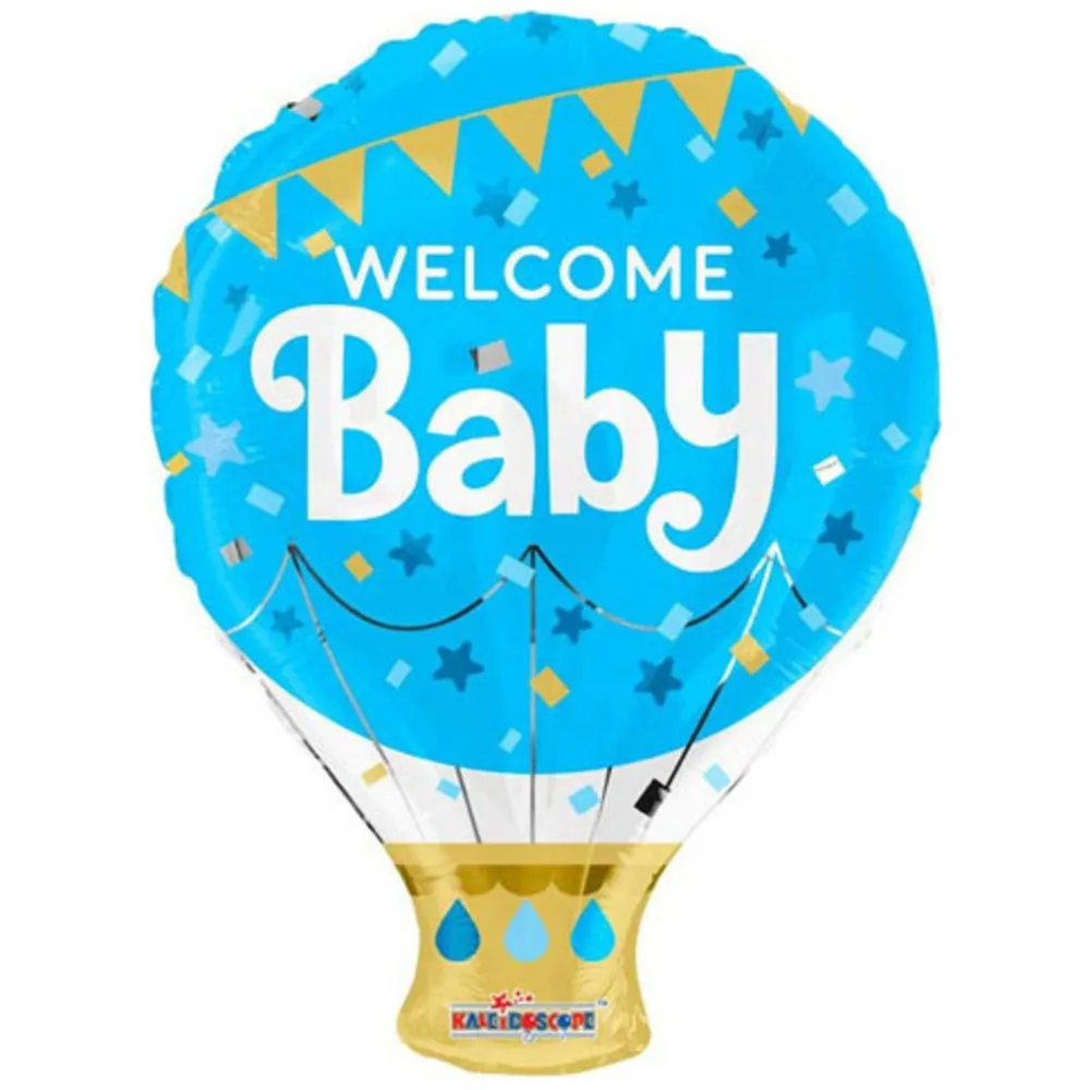 Balon folie 50 cm Balon Aer Cald Welcome Baby Boy 15474