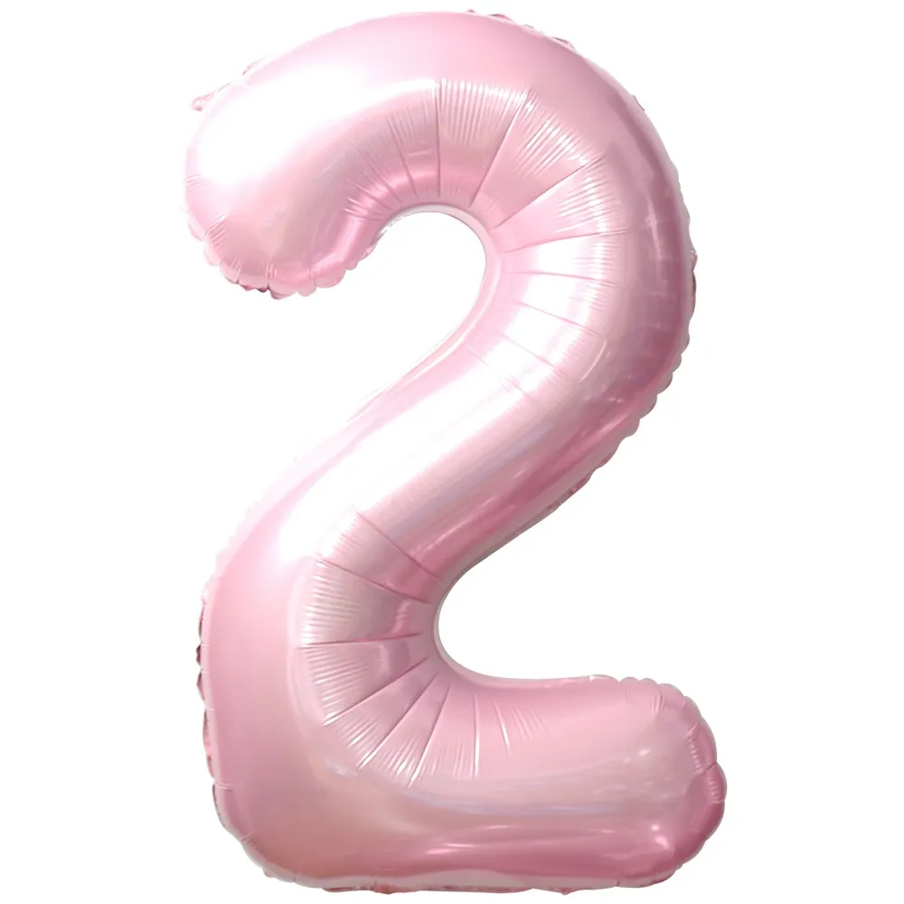 Balon Folie Cifra 2 Baby Pink 87cm