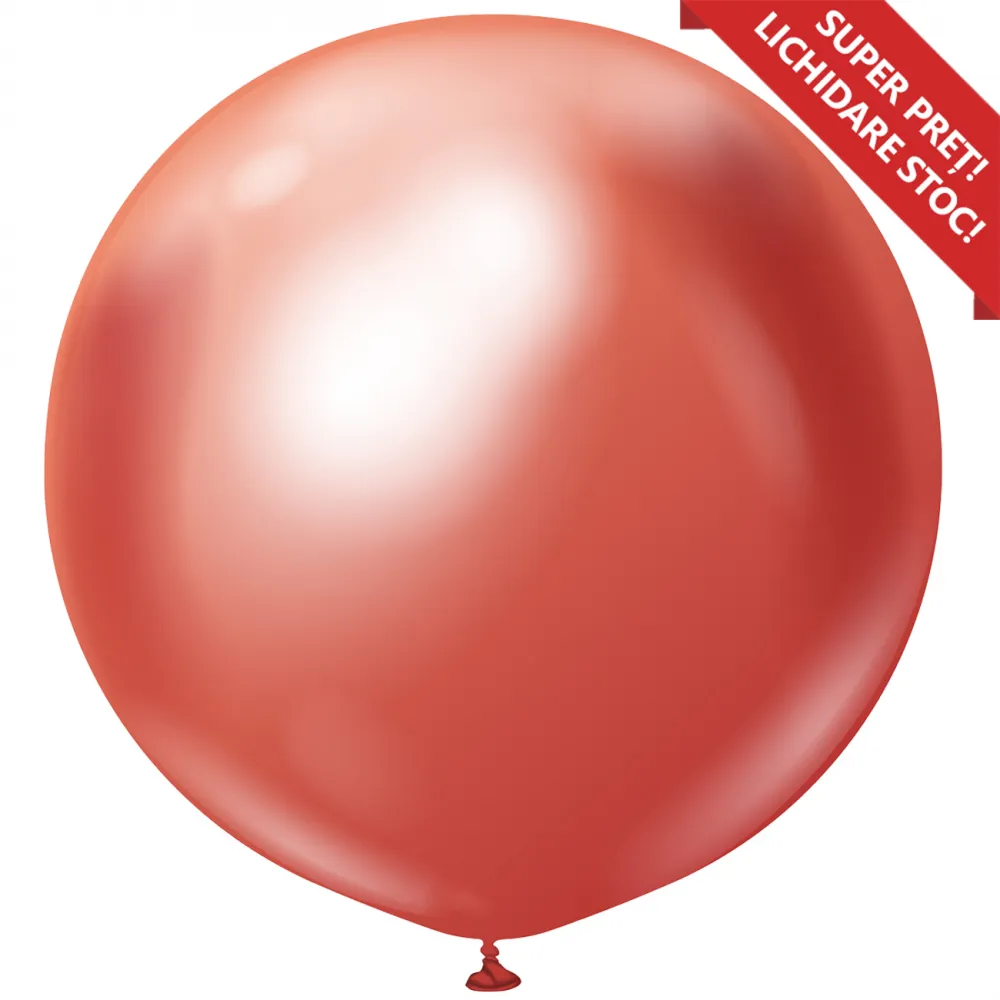 Balon Latex Jumbo Mirror 18inch (45cm) Rosu RR18CHK.53