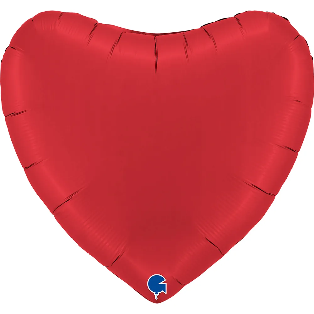 Balon Folie Inima Jumbo Rosu Rubin 91cm
