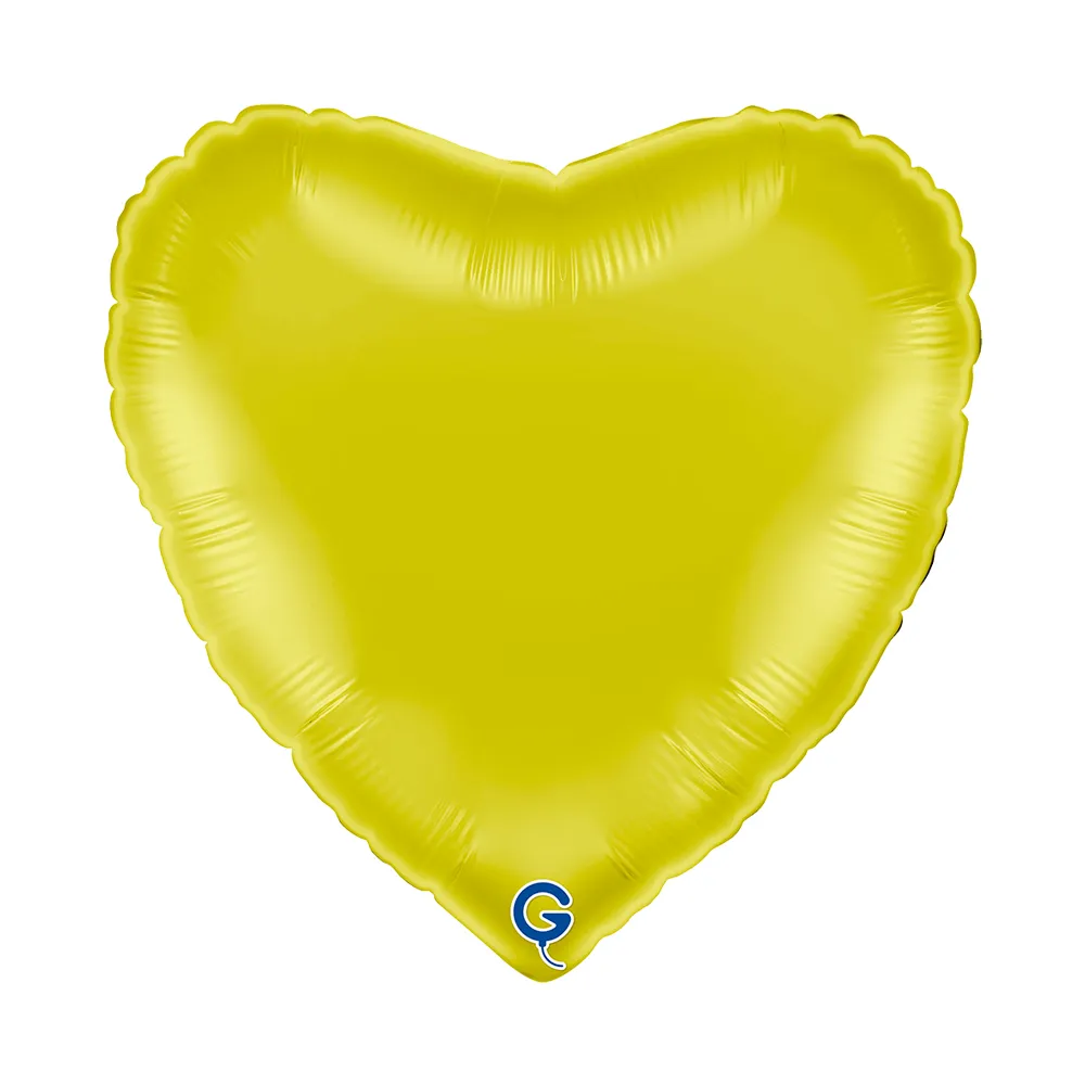 Balon Folie Inima Galbena 46cm