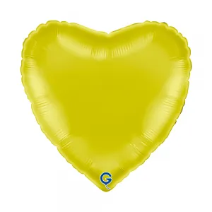 Balon Folie Inima Galbena 46cm