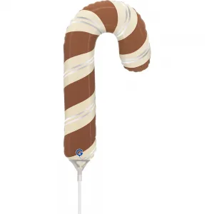 Balon Folie Mini figurina Acadea Ciubuc Satin Chocolate 15x29cm