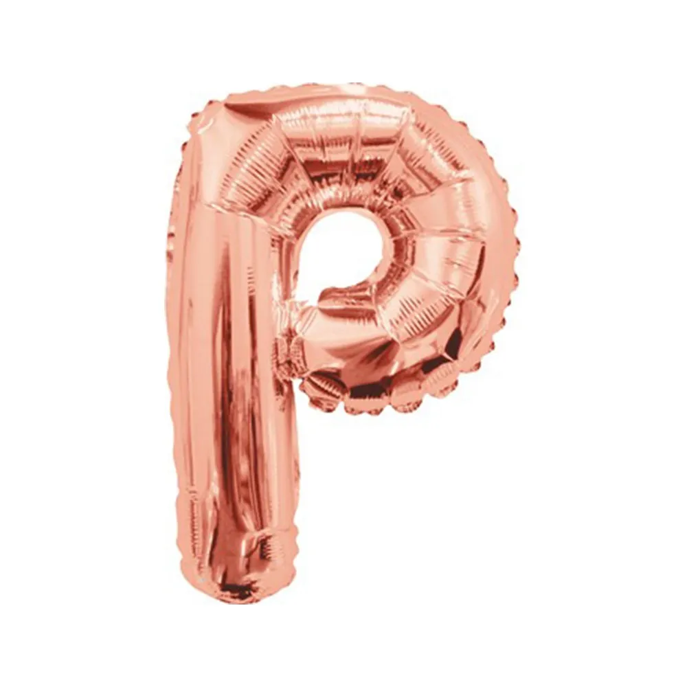 Balon folie 35cm Litera P ROSE-GOLD 15665-14