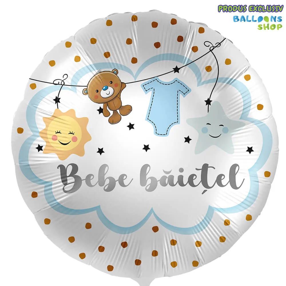 Balon Folie Bebe Baietel 43cm