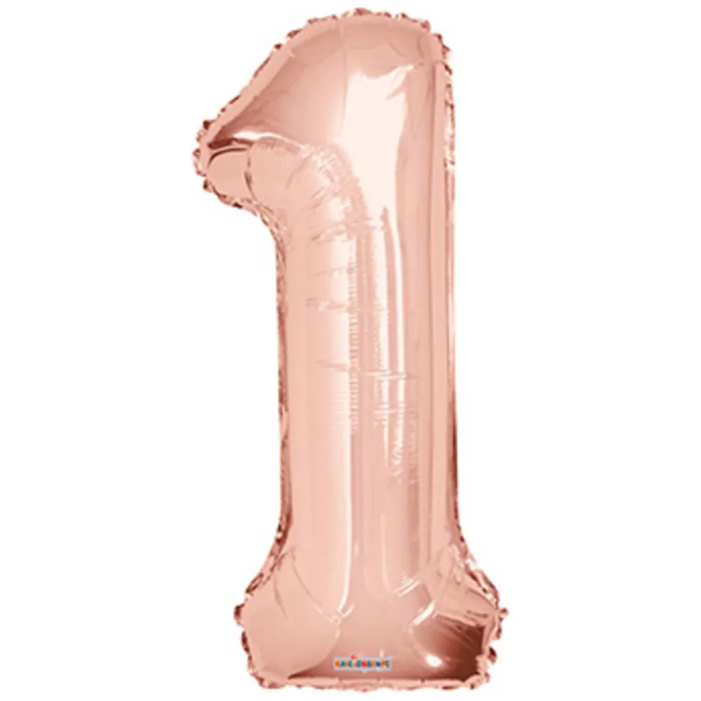 Balon folie cifra 1 rose gold 15641-34