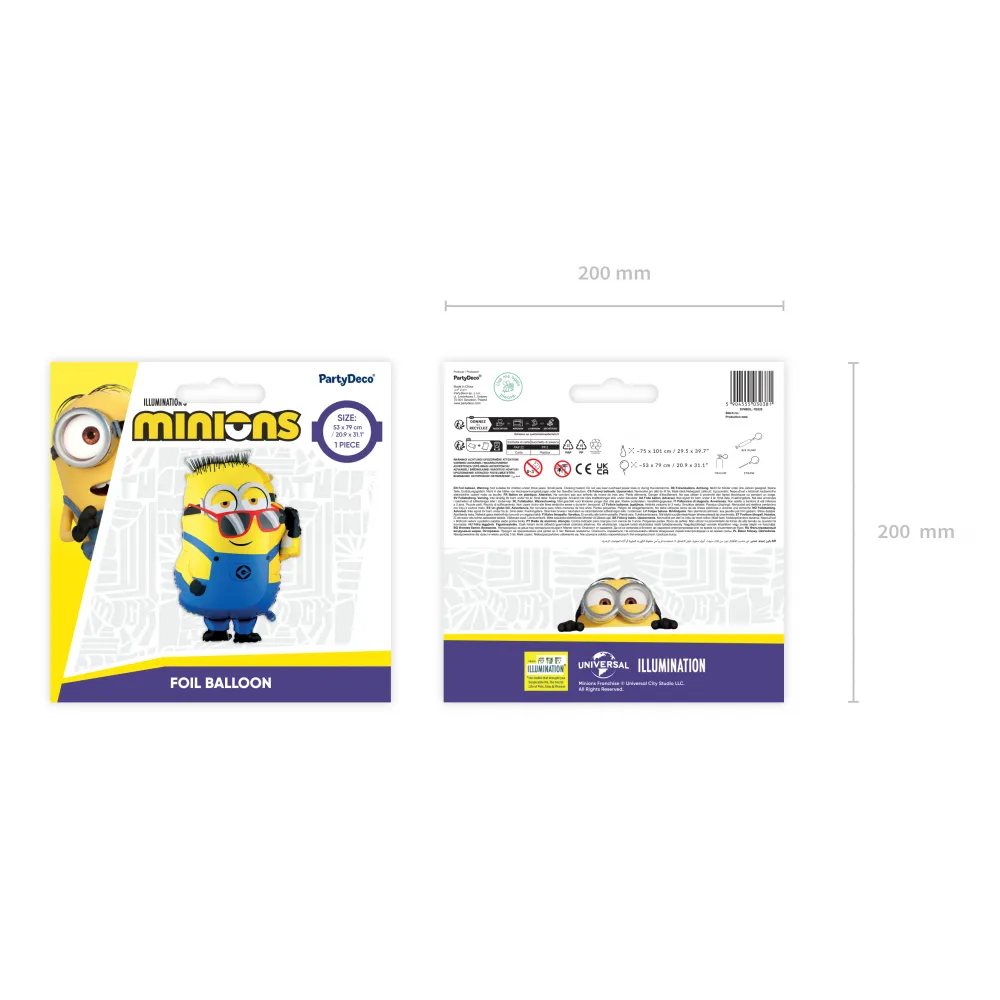 Balon folie Figurina Minions Ron 53x79cm