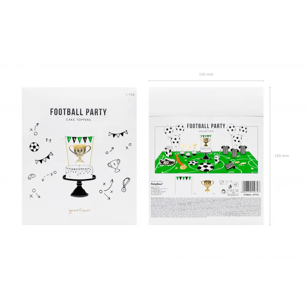 Mix Decoratiuni pentru Tort Fotbal 15.5-20cm