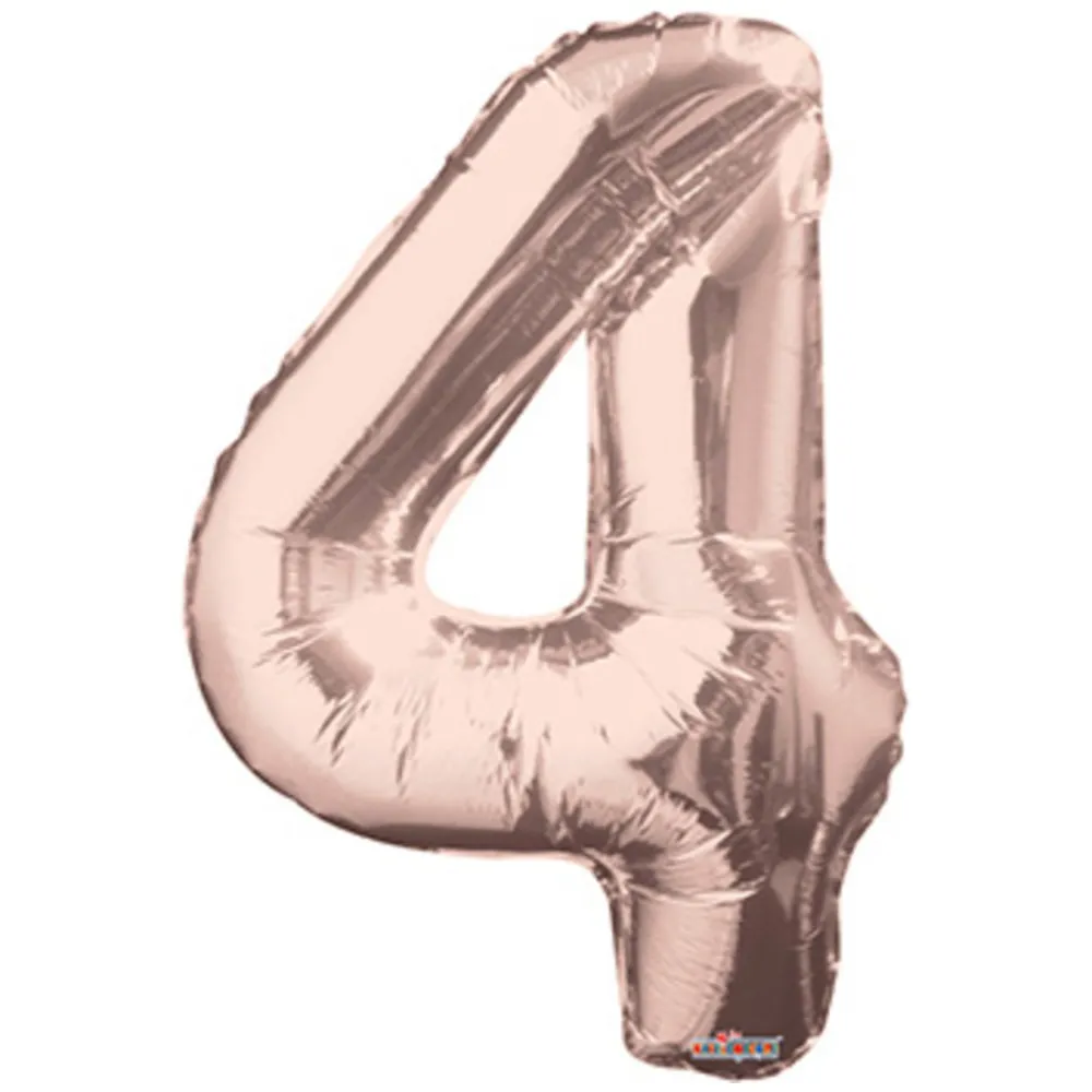 Balon folie cifra 4 rose gold 15644-34