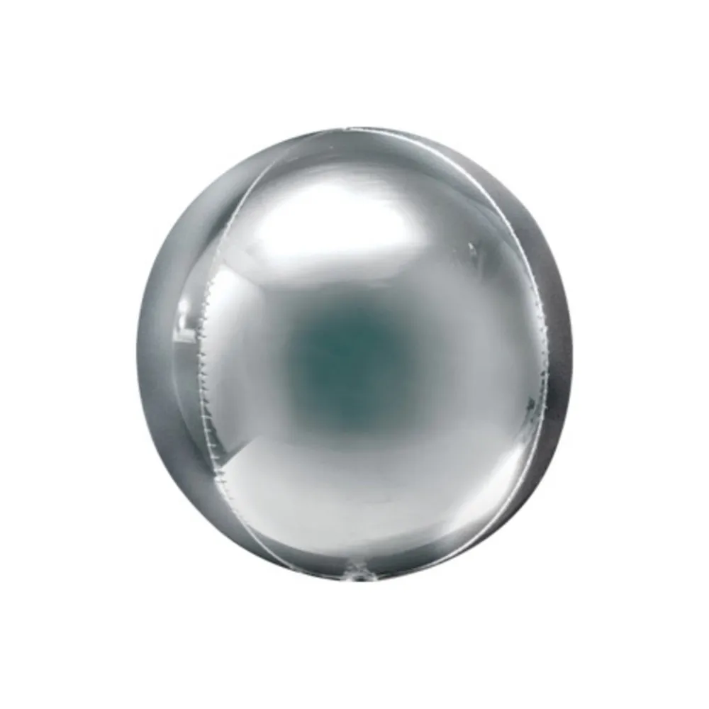 Balon Sfera Orbz 25cm/10inch Argintiu 25.38