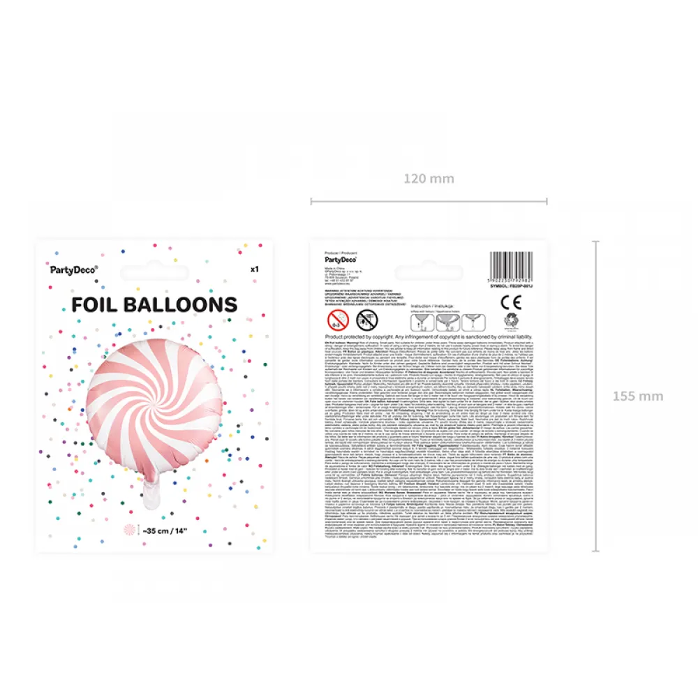 Balon Folie Acadea Baby Pink 35cm PDC1027