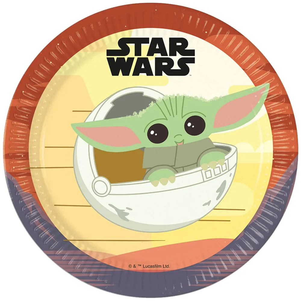 Set 8 Farfurii Petrecere 23cm Star Wars The Mandalorian