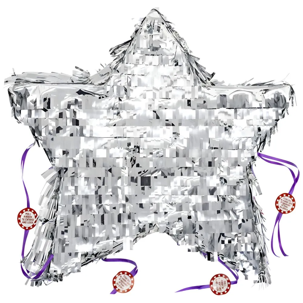 Pinata Pliabila Stea Argintie 42x44cm 9917717