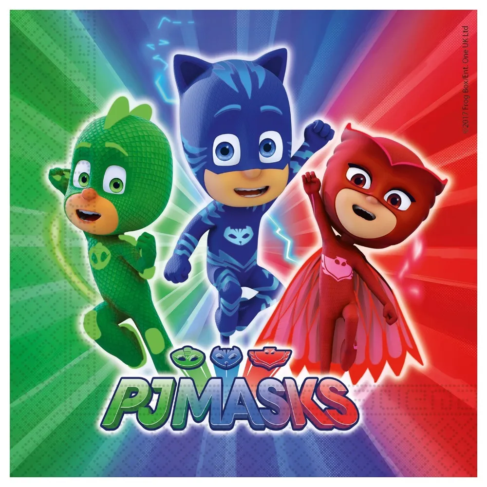 Set 20 Servetele Hartie 33x33cm PJ Masks