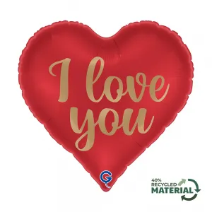 Balon Folie Inima Rosie I love You 46cm