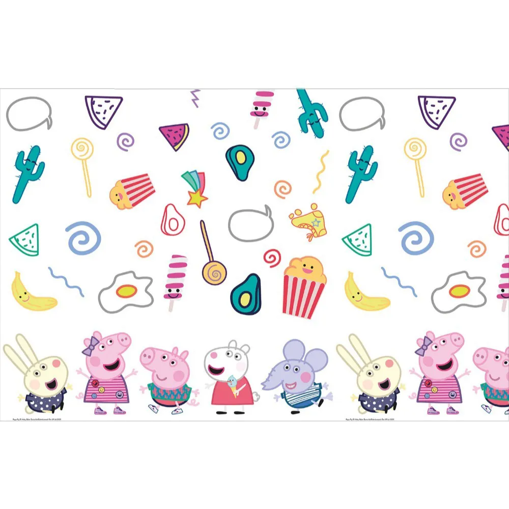 Fata de masa petrecere 120x180cm Peppa Pig - Messy Play Plastic