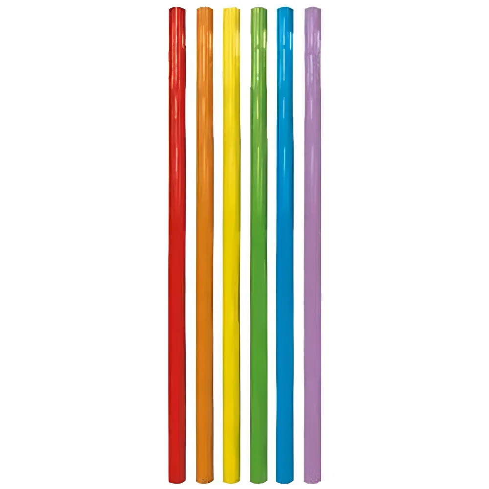 Set 6 Paie Reutilizabile Multicolore 20cm