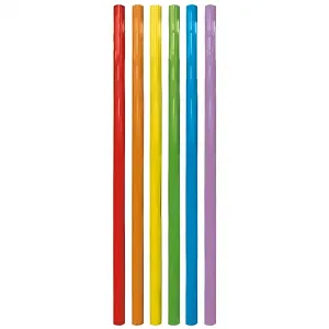 Set 6 Paie Reutilizabile Multicolore 20cm